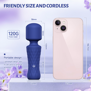 Meiper Tùy Chỉnh Hộp Giấy Bao Bì Không Thấm Nước Mini AV Wand Vibrator 8 Rung Chế Độ Điều Khiển Từ Xa USB Có Thể Sạc Lại Quan Hệ Tình Dục Đồ Chơi - Product Image 3