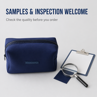 Pochette personnalisée en néoprène avec fermeture éclair en résine, sac de rangement pour câbles électroniques, étui à cosmétiques, organiseur d'accessoires numériques