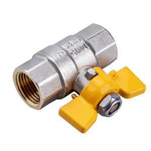 Anpassung des TMok-Lichts <span class=keywords><strong>EN331</strong></span> 1/2 "3/4" 1 "vernickeltes Messing-Gas kugel hahn mit vollem Anschluss und Absperr griff - Product Image 4