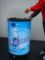 Glacière ronde commerciale pour boissons, glacière portable d'extérieur pour canettes de bière et boissons