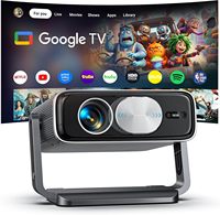 Projecteur intelligent Cheerlux avec WiFi6 et BT5.2, résolution native 1080P, mise au point automatique, correction automatique de la distorsion trapézoïdale 360° °   Projecteur portable rotatif Beamber