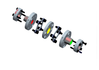 COUP-LINK Accouplement Arbre Connecteur Ventilateur Acier Accouplements Flexibles Ressort Simple Double Plaque Accouplement