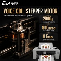 Machine de découpe automatique H370 à alimentation par feuilles, caméra CCD, 330 mm, moteur à bobine mobile 2000 g, 800 mm/s pour étiquettes et autocollants