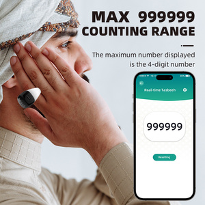 Bague de prière Tasbih numérique pour le Hajj, compteur Dhikr arabe 999 999, HalalTech, cadeau musulman - Product Image 4