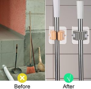 High Quality Broom Organizer Bathroom <b>Mop</b> Holder Multi-fuctional <b>Wall</b>-mounted - Product Image 5