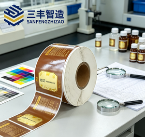 สติกเกอร์กระดาษคราฟท์พิมพ์ลายตามสั่ง Sanfengzhizao กันน้ำ สำหรับบรรจุภัณฑ์ - Product Image 6
