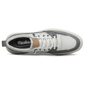 Scarpe da uomo con chiusura a fascia elastica <span class=keywords><strong>in</strong></span> Mesh traspirante per esterno di lusso per il tempo libero Sneakers sportive comode basse - Product Image 4