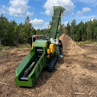 Broyeur de bois mobile, déchiqueteur de branches et de troncs d'arbres, capacité de 3 à 40 tonnes, diamètre maximal de 50 mm, moteur 380 V, engrenage agricole forestier