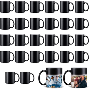 Cấp Thực Phẩm Tái Sử Dụng Nhiệt Màu Sắc Nhạy Cảm Thay Đổi Cốc Xách Tay 11Oz Thăng Hoa Trống Ma Thuật Cup Matte Gốm Cốc Cà Phê - Product Image 3