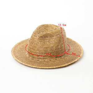 <span class=keywords><strong>หมวก</strong></span>ปานามาสานจากฟางปาล์มธรรมชาติ สไตล์ลำลอง สำหรับฤดูใบไม้ผลิและฤดูร้อน ป้องกันแสงแดด เหมาะสำหรับกิจกรรมกลางแจ้ง <span class=keywords><strong>หมวก</strong></span>ทรงเฟโดร่า สำหรับผู้หญิงและผู้ชาย - Product Image 5