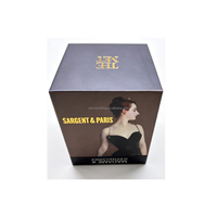 Boîte d'emballage de luxe pour bougie en forme de cube avec logo personnalisé, pot à bougie avec couvercle et boîtes d'emballage