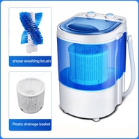 Mini All in One Washing Machine Semi Automatic Household Washer for Underwear Socks Baby Clothes Shoe Washing