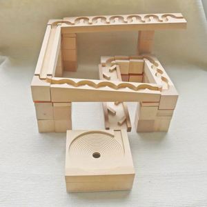 Pista de Canicas de Madera para Niños, Juego de Pistas de Canicas Enrolladas, Laberinto de Canicas de Madera, Pista de Rodillos con Rampas, Regalo de Cumpleaños - Product Image 6