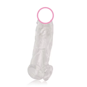 Condón de silicona de cristal para hombre, condón físico retardado, funda de silicona para pene Masculino - Product Image 4