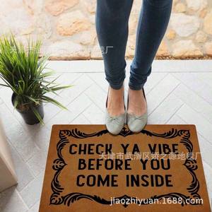 Tapis de porte en terre de diatomées rectangulaire marron à motif original, facile à nettoyer, pour usage domestique, tapis de sol d'entrée, fabriqué en Chine - Product Image 2