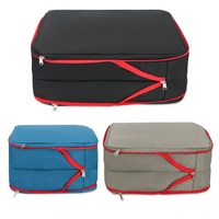 Compression légère ripstop valise organisateur emballage cubes doux premium 3 pièces bagages voyage pliable sac de rangement ensemble