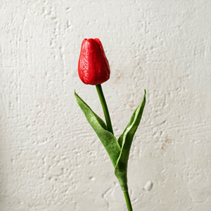 Steli di Tulipani Artificiali Premium in PU Effetto Reale, Tulipani Finti Bianco Blush per Bouquet da Sposa e Decorazioni per la Casa - Product Image 5