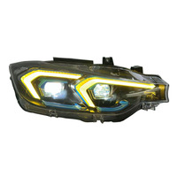 Accesorios para Auto SJC V2, Faro Delantero LED para BMW Serie 3 F30 13-18, Actualización a Estilo Láser, Doble Color Amarillo y Blanco