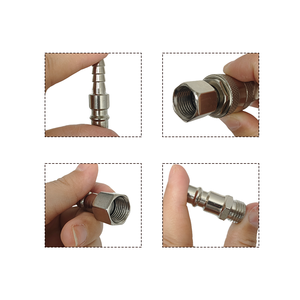 Coupleur rapide pneumatique européen 1/4 " BSP 8x5mm, buse à barbillon pour tuyau de compresseur d'air -001 - Product Image 4