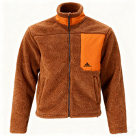 OEM 2026 Modische Outdoor-Activewear für Herren, Dickes Polartec Sherpa-Fleece, Umweltfreundlich, Winddicht, Atmungsaktiv, Stehkragen, Winter