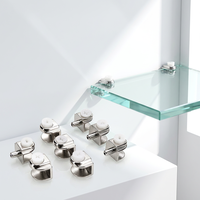 Clip de support de tablette en verre moulé sous pression de précision sans bavure pour mobilier haut de gamme sur mesure, quincaillerie de table basse en pierre
