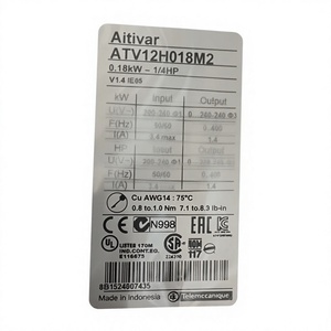 Convertidor de Frecuencia Serie ATV12 ATV12H018M2 0.8 kW Monofásico H075 U15 U30 U40 - Product Image 3