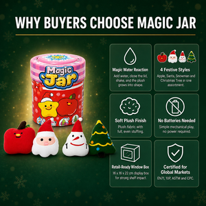 <span class=keywords><strong>Pot</strong></span> Magique de Noël Surprise : Boîte Mystère avec Jouet Squishy Magique qui Grandit dans l'Eau pour Enfants – Cadeau de Noël - Product Image 3