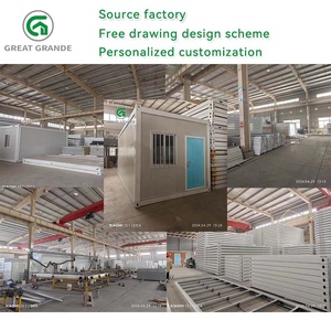 Casa Contenedor Plegable de 20 Pies para Campamento Petrolero con Escalera en el Techo y Barandilla, Villa Modular Prefabricada, Unidad de Vivienda Portátil, Casa Pequeña - Product Image 5