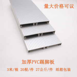 <b>PVC</b> Kitchen Cabinet Kickboard Wave Pattern Silver Black Moisture Proof Water Resistant Easy Installation - Product Image 4