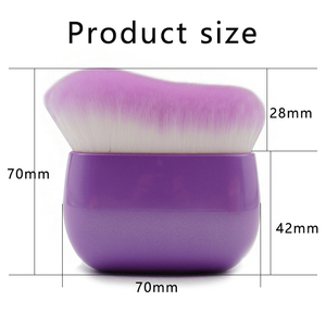Corrector sintético plano de nuevo diseño, aplicación de colorete, <span class=keywords><strong>maquillaje</strong></span> esencial, base de cerdas suaves, cepillo de bronceado Kabuki individual - Product Image 6