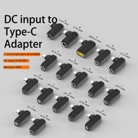 Haute efficacité Pd 100w Type C mâle à DC Port prise femelle 5V/9V/20V ports d'entrée multiples connecteur de pointe pour adaptateur secteur pour ordinateur portable