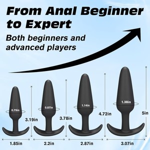 4 taglie testa testa testa Trainer in Silicone spine anali principianti giocattoli del sesso per gli uomini e le donne in Silicone morbido giocattoli per adulti sexy Shop prezzo - Product Image 2