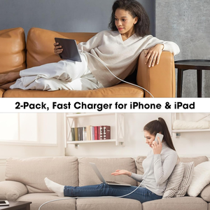 Cargador de Pared USB C PD de 20W con Doble Puerto y Carga Rápida, Adaptador de Corriente Tipo C QC3.0 de 18W para iPhone 15 14 13 Samsung S23 Google - Product Image 6