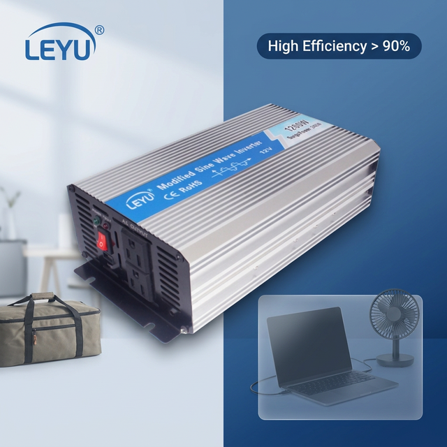 1200W Off-Grid Modified Sine Wave Single Phase Inverter 12V 24V 48V 110V 220V Customizable OEM Support CE ROHS Certified