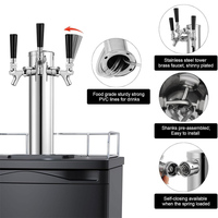 Distributeur de bière à 3 robinets, tour de bière, kit de pièces pour tour de bière, tour en acier inoxydable, robinet en laiton, triple distributeur de bière