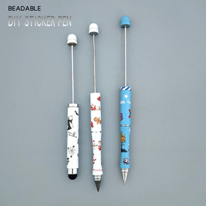 Carino fatto da te personalizzato per Beadable avvolto sfera sfusa carta bianca rotolante UV per Beadable penna con materiale in metallo cancelleria - Product Image 1