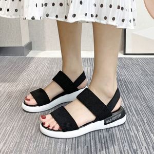 New Elastic <b>Tight</b>-Fitting Fairy Wind Roman Style for Summer Spring Winter With <b>Thin</b> Heels Flat Bottom Women's Shoes - Product Image 4