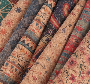 Tessuto in Sughero TC da 0,5 mm Pronto per la Vendita all'Ingrosso, Ecologico, Stampato, con Retro Intrecciato per Decorazione di Sedie, Auto, Borse, Divani e Scarpe - Product Image 6