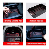 Boîte de rangement pour accoudoir de voiture de luxe moderne avec construction en plastique pour voitures de sport