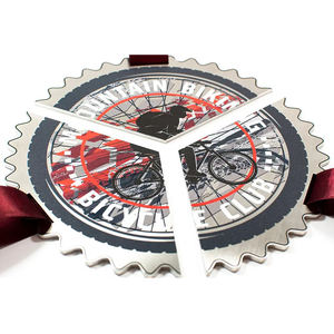 Medalla de Artes Marciales de Rompecabezas Combinado, Estilo Kung <span class=keywords><strong>Fu</strong></span> Samurai Wushu, Personalizada, Chapada en Oro, Plata y Bronce - Product Image 4