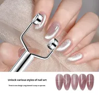 Aimant en forme de Y pour ongles, aimant puissant pour vernis gel œil de chat, accessoires de manucure DIY 3D en forme de cœur pour salon et usage domestique