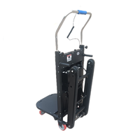 Chariot électrique à quatre roues pour monter les escaliers, alimenté par batterie, capacité de charge de 150 à 400 kg, véhicule de transport industriel pour entrepôt, OEM