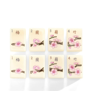 Adult <b>Entertainment</b> Garden Harvest 160 Tiles Customized Modern American Acrylic Mahjong Tiles Set for 4 Players - Product Image 3