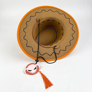 Anime One-Piece <span class=keywords><strong>Portgas</strong></span> <span class=keywords><strong>D</strong></span> <span class=keywords><strong>Ace</strong></span> Leather Cowboy Hat Suppliers Cosplay Hat for Casual Party Wear Summer Travel Accessory - Product Image 6