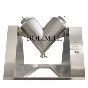 High Efficiency Stainless Steel Chicken Seasoning Mixing Machine V Shape Powder V Type Powder Mixer Machine