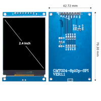 Modul Layar LCD TFT 2.4 Inci 240X320 ST7789 Driver 4-Kawat Antarmuka SPI 3-5V Layar Warna untuk Arduino ESP32