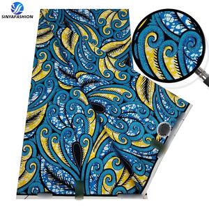 Tissu brodé <span class=keywords><strong>en</strong></span> <span class=keywords><strong>cire</strong></span> dorée, nouveau design magnifique, tissu imprimé <span class=keywords><strong>en</strong></span> <span class=keywords><strong>cire</strong></span> dorée, couture, robe pour femmes, haute qualité, 100% coton ciré - Product Image 5