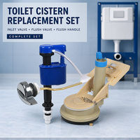 Kit complet de réservoir WC OEM ODM avec valve d'admission et levier de chasse latéral – Composant professionnel pour l'entretien des salles de bain – Unité de quincaillerie HO104-5