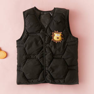 Cute Lion Embroidered Baby Vest - Lightweight Warm Sleeveless <strong>Gilet</strong> for <strong>Toddler</strong> <strong>Girls</strong> Boys Autumn Winter - Product Image 6