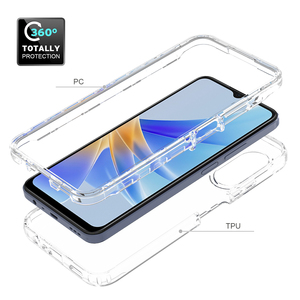 Funda de teléfono TPU + PC de cuerpo completo 360 para OPPO A17 A16 A54S A93 A74 <span class=keywords><strong>A94</strong></span> A95 RENO 5 6 Lite 4G 5G, funda transparente para teléfono móvil - Product Image 2